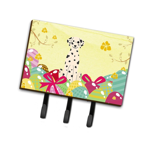 Carolines Treasures Easter Eggs Dalmatian Leash or Key Holder BB6097TH68 - main